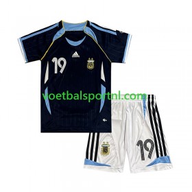 Argentinië Lionel Messi 19 2006 Retro Uit Shirt Kind